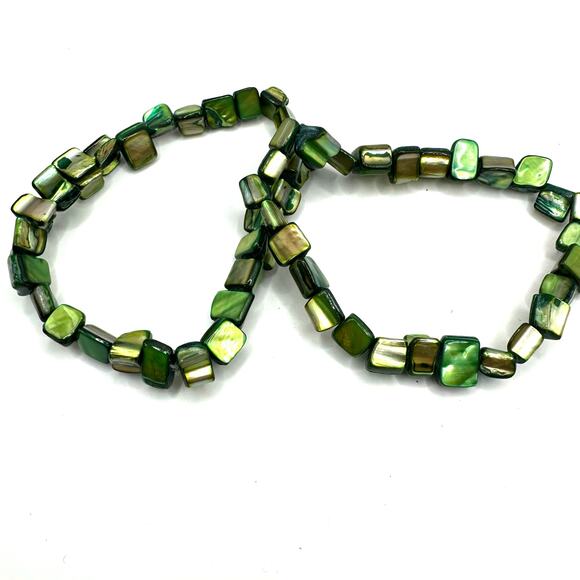 Bracelet Lot Set of 4 Bundle Casual Summer Surfer Stacking Beach Black Green - Picture 6 of 9